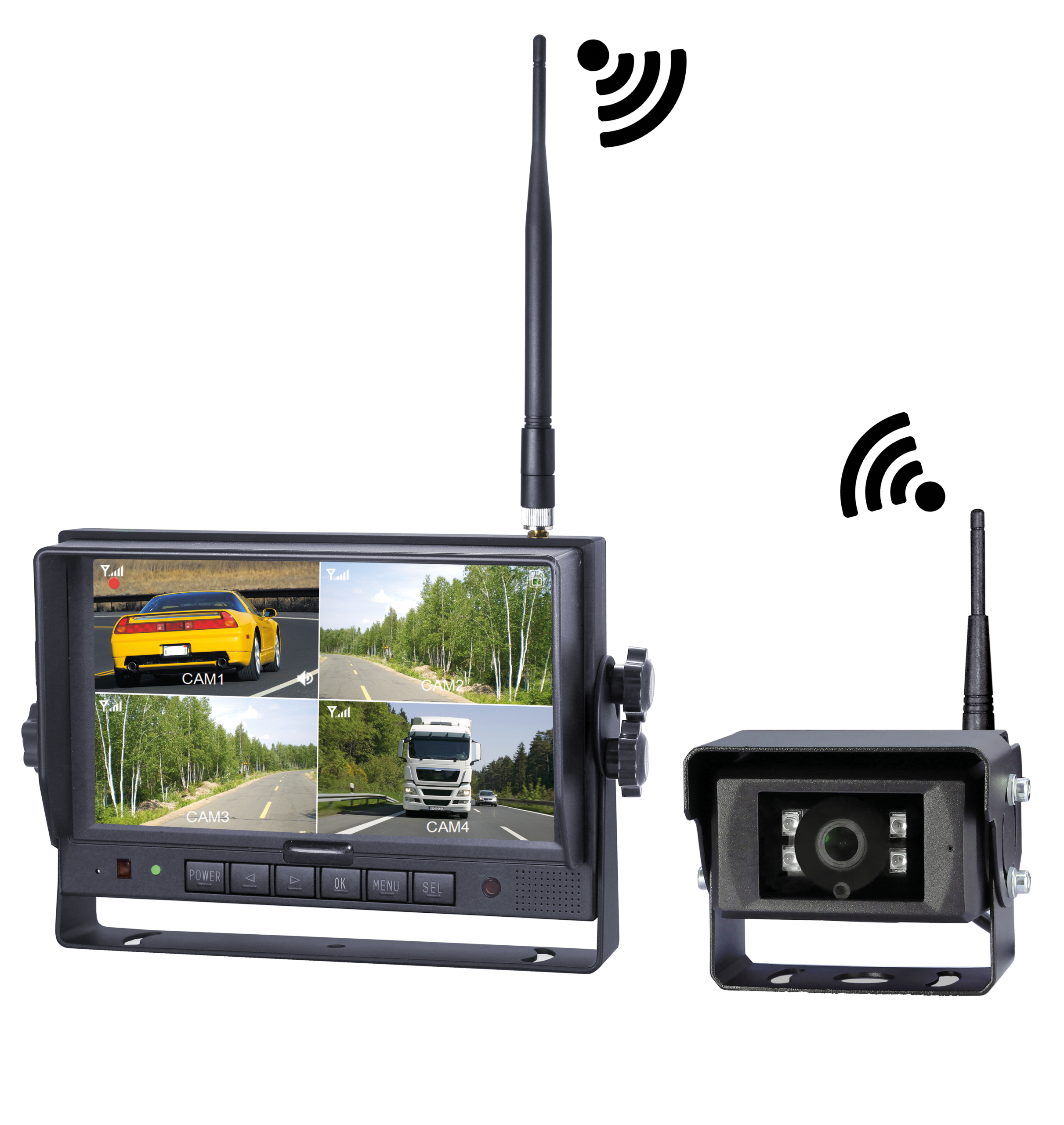 Bakkmyndavél sett Vignal Sarr þráðlaust 7" Split